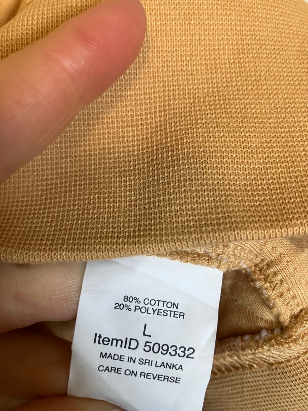 L.L. Bean Quilted Snap-Placket Pullover in Golden Tan - Picture 6 of 9